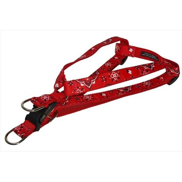 Fly Free Zone,Inc. Bandana Dog Harness; Red - Large FL511033